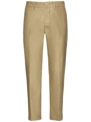 Pantalones chinos de algodón Tom Ford beige