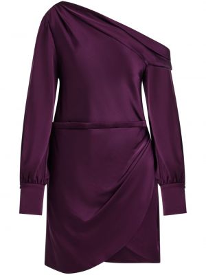 Asymetrické koktejlkové šaty Simkhai fialová