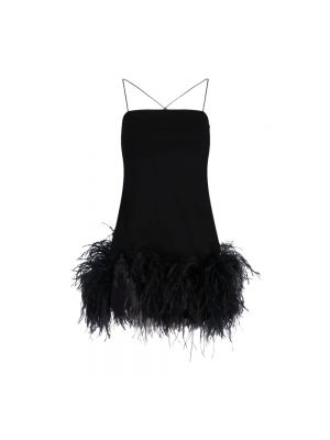 Mini robe à plumes The Attico noir