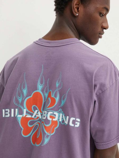 Pamučna majica Billabong ljubičasta