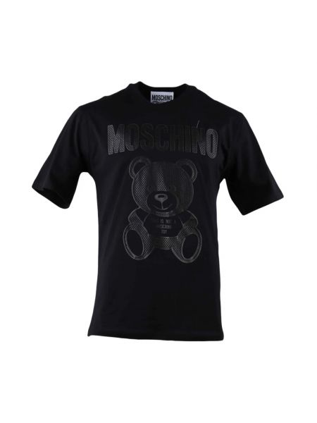 Koszulka z krótkim rękawem casual Moschino czarna