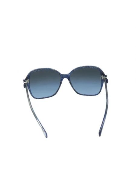 Okulary przeciwsłoneczne Chanel Vintage niebieskie