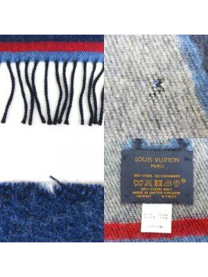 Bufanda de lana Louis Vuitton Vintage azul