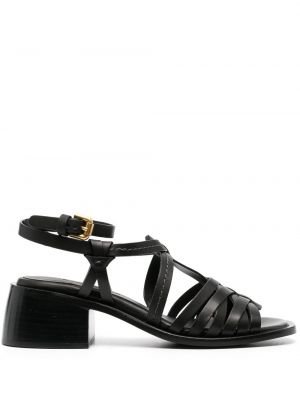 Kožené sandále See By Chloé čierna