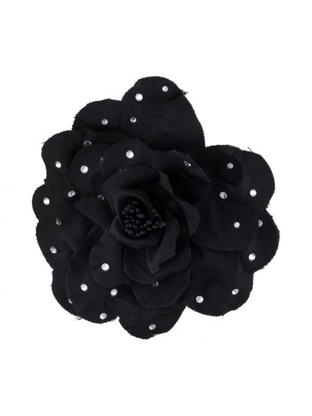 Broche de flores con apliques Philosophy Di Lorenzo Serafini negro