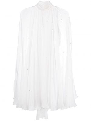 Sukienka koktajlowa z kryształkami Manuri biała