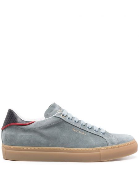 Wildleder sneaker mit print Ps Paul Smith blau