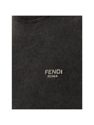 Camiseta de algodón Fendi negro