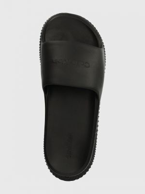 Pantofle na platformě Calvin Klein černé