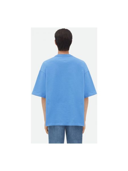 Camisa con bordado Bottega Veneta azul