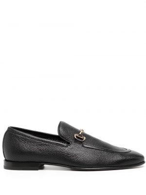 Pantofi loafer din piele cu cataramă Barrett negru