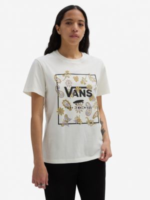 Koszulka w kwiatki Vans biała