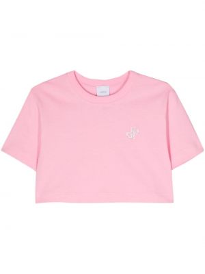 Bavlněné tričko Patou růžové