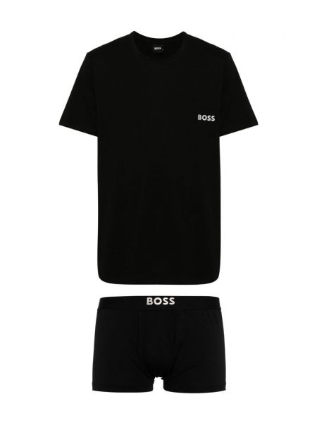 Bavlnené boxerky Boss čierna