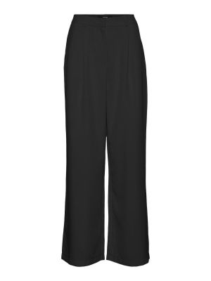 Pantaloni plissettati Vero Moda nero