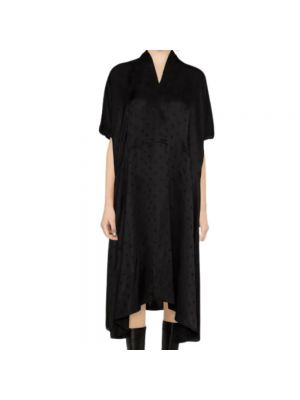 Sukienka midi w grochy Balenciaga czarna
