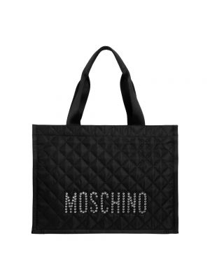 Shopperka na zamek Moschino czarna