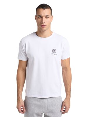 T-shirt à motif mélangé Carlo Colucci blanc