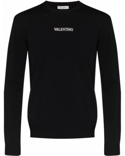 Jersey de tela jersey Valentino negro