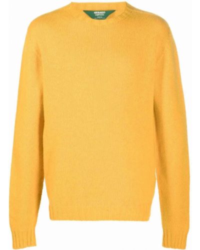 Jersey de tela jersey de cuello redondo Sebago amarillo