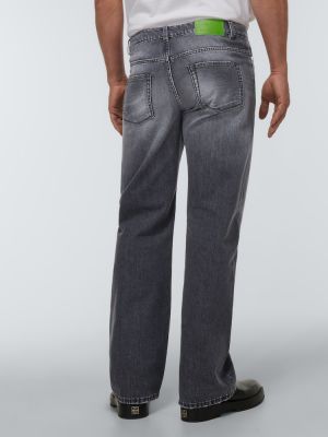 Voľné obnosené džínsy s rovným strihom Due Diligence sivá