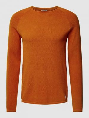 Dzianinowy sweter Jack & Jones pomarańczowy