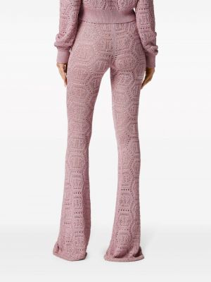 Spodnie Philipp Plein różowe