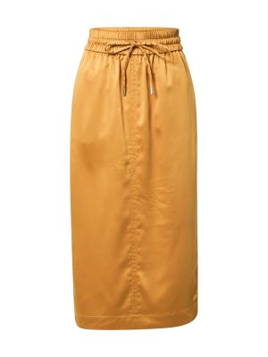 Midi suknja Second Female žuta