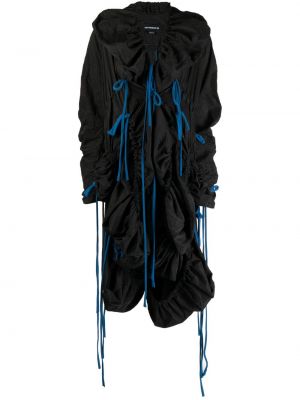 Палто с връзки с дантела Paula Canovas Del Vas черно