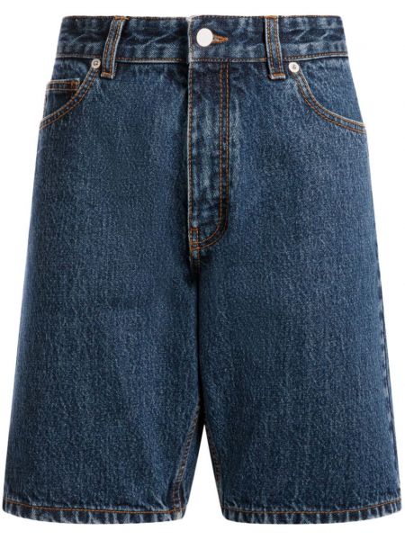 Kratke jeans hlače Bally modra