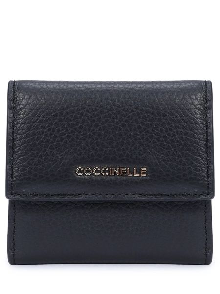 Кожаный кошелек Coccinelle черный