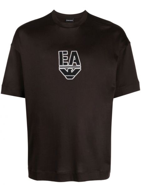 T-shirt Emporio Armani brun