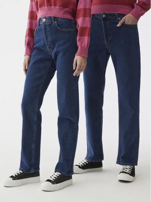 Ravne hlače Americanos modra