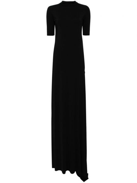 Drapované večerné šaty Prototypes čierna