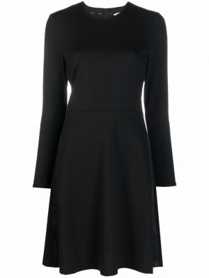 Vestido de tubo ajustado manga larga de tela jersey Calvin Klein negro