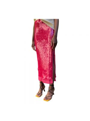 Różowa długa spódnica z cekinami Ahlvar Gallery