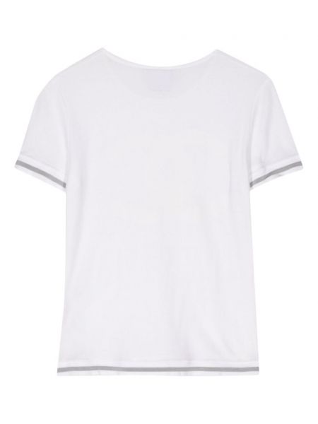 Sportiska stila kokvilnas t-krekls Chanel Pre-owned balts