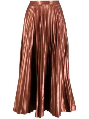 Plisovaná midi sukňa Altuzarra hnedá