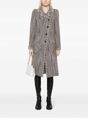 Manteau à imprimé en tweed Chanel Pre-owned
