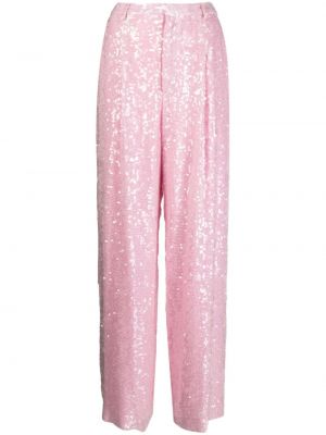 Spodnie z cekinami Lapointe różowe