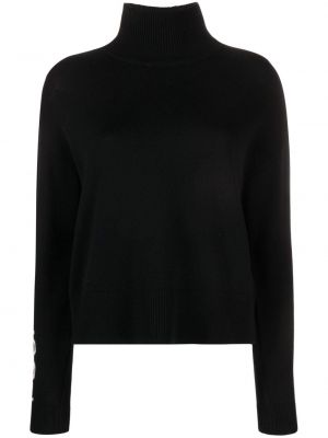 Sweter wełniany z kaszmiru Fusalp czarny