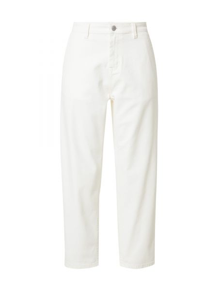 Pantalon Knowledgecotton Apparel blanc