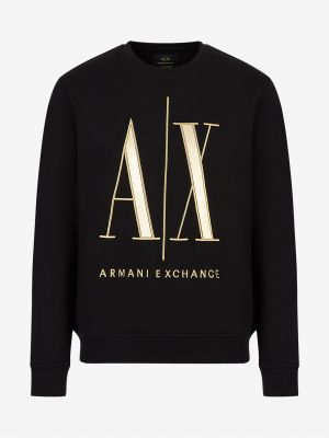 Mikina s kapucí Armani Exchange černá
