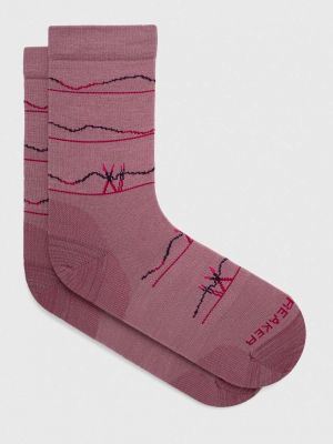 Merino gyapjú zokni Icebreaker rózsaszín