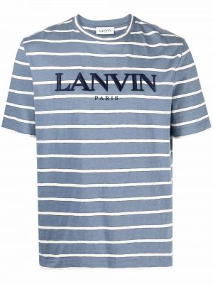 Brodert t-skjorte Lanvin blå