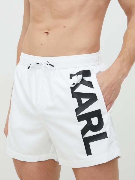 Białe szorty Karl Lagerfeld
