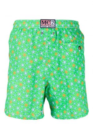 Stern shorts mit print Mc2 Saint Barth grün