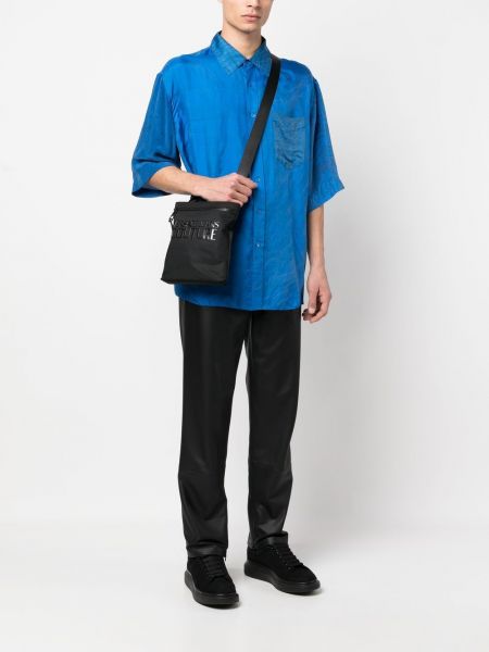 Tasche mit reißverschluss mit print Versace Jeans Couture schwarz