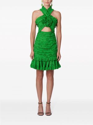 Kleid aus baumwoll Carolina Herrera grün