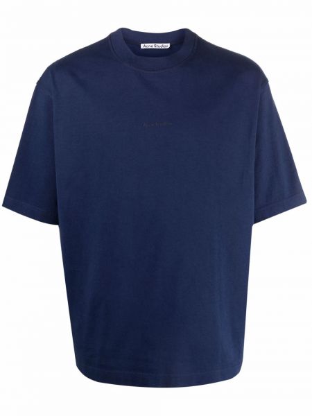 Camiseta con estampado Acne Studios azul